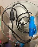 Kamping kabels koper cee-form 230v blauw caravan camper, Caravans en Kamperen, Ophalen of Verzenden, Gebruikt