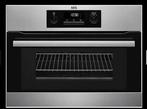 Inbouw combi magnetron oven AEG KMS361000M, Witgoed en Apparatuur, Gebruikt, 60 cm of meer, Oven met grill, Inbouw