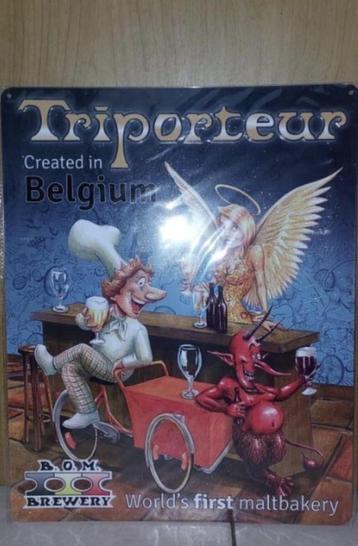 Reclamebord Triporteur bier beschikbaar voor biedingen