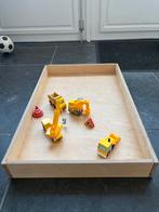 Houten Speelbak met Speelgoed, Ophalen, Gebruikt, Jongen of Meisje