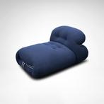 Soriana chaise longue navy blue bouclé Cassina-Showroommodel, Ophalen, Eenpersoons, 125 tot 150 cm, Mid century modern