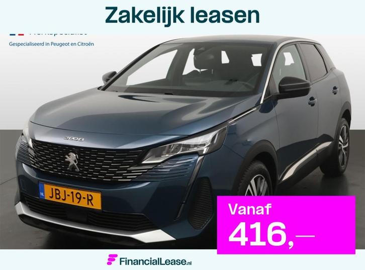 Peugeot 3008 1.2 PureTech Allure, Auto's, Peugeot, Bedrijf, Lease, Financial lease, ABS, Airbags, Airconditioning, Alarm, Android Auto