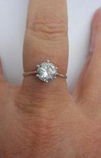 Zilveren vintage ring met steen maat 17.25 nr.300