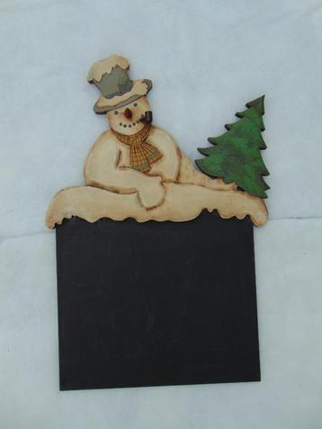 Memobord sneeuwman beschikbaar voor biedingen