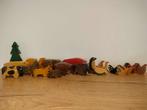 Vintage houten dieren Brockel, Ophalen of Verzenden, Gebruikt, Beeldje of Figuurtje