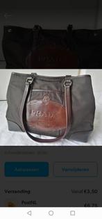 Prada nylon en leer medium shopper vintage, Shopper, Ophalen of Verzenden, Zo goed als nieuw