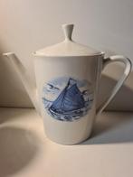 BAVARIA PORZELLAN- theepot met blauwe boot, Ophalen of Verzenden, Zo goed als nieuw