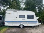 Fijne familie Hobby caravan 4 persoons/stapelbed, Caravans en Kamperen, Stapelbed, Rondzit, Hobby, Tot en met 4