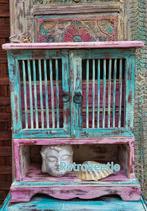 Shabby/India/Ibiza/Spijlenkast/Mini/Kastje, Ophalen of Verzenden