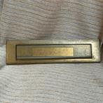 Metalen koper? messing? Brievenbus. Klep draait naar buiten, Overige materialen, Gebruikt, Brievenbusklep, Onbekend