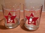 2 Walt Disney Studios glazen Mickey Mouse sterren rood 9x7cm, Nieuw, Overige typen, Ophalen of Verzenden