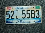 Kentekenplaat licenseplate Alabama Sweet Home 3 USA, Verzenden, Gebruikt, Auto's
