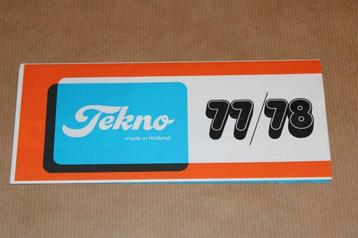 Tekno Reclame-uitgave - 1977 !! beschikbaar voor biedingen