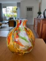 Fidrio bol vaasje oranje / rood, Ophalen of Verzenden, Minder dan 50 cm, Rood, Glas