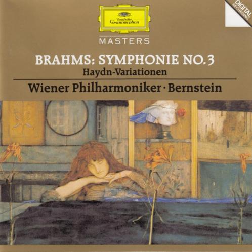 Brahms-SymphonyNo.3-Haydn-Var.WienerPhilharmoniker-Bernstein, Cd's en Dvd's, Cd's | Klassiek, Zo goed als nieuw, Orkest of Ballet