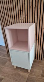 EKET Kastencombinatie met poten, wit/rosé/hout, 35x35x80 cm, Huis en Inrichting, Slaapkamer | Nachtkastjes, Ophalen, Zo goed als nieuw