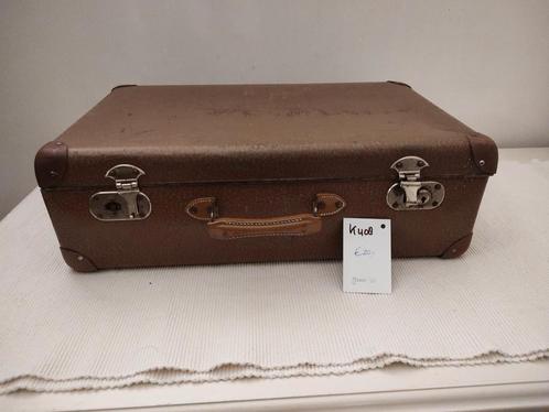 K408 VINTAGE jaren 50 koffer van geperst karton, Sieraden, Tassen en Uiterlijk, Koffers, Gebruikt, Overige materialen, 50 tot 60 cm