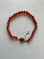Antieke Carneool Ketting met Gouden Slot, Sieraden, Tassen en Uiterlijk, Antieke sieraden, Ophalen of Verzenden, Goud, Ketting