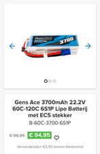 Gens Ace 6s lipopacks 3700 mah, Ophalen of Verzenden, Zo goed als nieuw