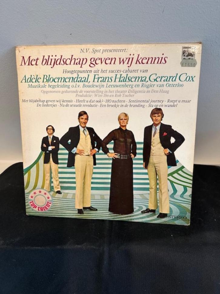 Adèle Bloemendaal, Frans Halsema, Gerard Cox, Cd's en Dvd's, Vinyl | Nederlandstalig, Zo goed als nieuw, Levenslied of Smartlap