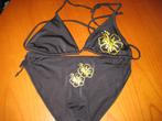 Nieuwe zwarte bikini, M 44/46, met gouden bloemen, Kleding | Dames, Badmode en Zwemkleding, Nieuw, Bikini, Ophalen of Verzenden