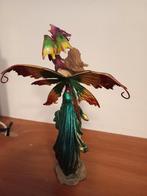 Elf met Draak Beeldje - Fantasie Decoratie, Ophalen of Verzenden