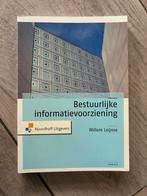 Willem Leijnse - Bestuurlijke informatievoorziening, Ophalen of Verzenden, Zo goed als nieuw, Economie en Marketing, Noordhoff Uitgevers