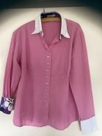 La Ligna blouse mt 42, roze wit gestreept, mooi afgewerkt, ., Kleding | Dames, Ophalen of Verzenden, Zo goed als nieuw, Maat 42/44 (L)