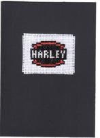 kaart met geborduurd Harley logo (872), Ophalen of Verzenden, Nieuw, Overige thema's
