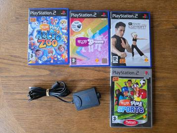 Eye Toy zwart - PS2 - los - origineel + 4 games beschikbaar voor biedingen