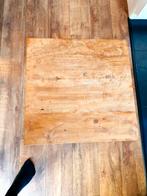 Bijzettafel teak, 45 x 45 cm, Huis en Inrichting, Minder dan 55 cm, Gebruikt, Vierkant, Hout