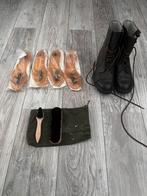 KL kisten 4 paar zolen en borstel kit, Ophalen of Verzenden, Landmacht, Nederland