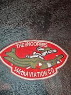 Patch - SNOOPY is a SNOOPER - 146th Aviation Co, Ophalen of Verzenden, Landmacht, Amerika, Embleem of Badge