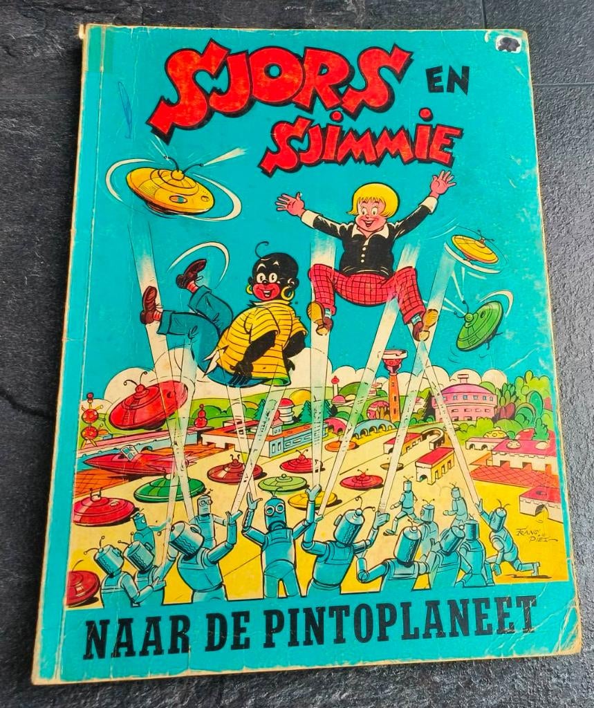 Sjors en Sjimmie naar de Pintoplaneet 17, Gelezen, Eén stripboek, Diverse auteurs, Ophalen of Verzenden