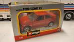 Bburago Ford Escort RS Red 1/24, Hobby en Vrije tijd, Modelauto's | 1:24, Ophalen of Verzenden, Bburago, Zo goed als nieuw, Auto