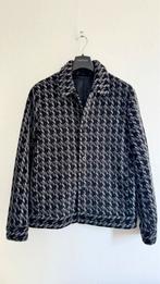 Premium Houndstooth Jacket – Black & Grey - Size L, Ophalen of Verzenden, Zo goed als nieuw, Maat 52/54 (L), Zwart