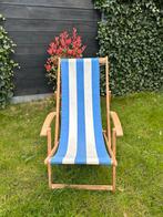 Vintage strandstoel, Tuin en Terras, Ligbedden, Gebruikt, Hout, Ophalen