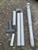 Rook afvoer buizen enkelwandig, Doe-het-zelf en Verbouw, Buizen en Afvoer, Ophalen, Afvoer, Pvc, Zo goed als nieuw