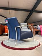 Showmodel Montis Lomas Fauteuil Highland Blauw leer Stoel, Huis en Inrichting, Fauteuils, Nieuw, Ophalen of Verzenden, Montis