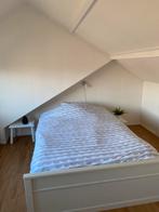 Wit 2-persoonsbed, Huis en Inrichting, Slaapkamer | Complete slaapkamers, Gebruikt, Ophalen, Tweepersoons