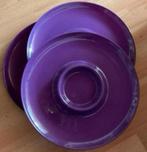 Vintage, Paarse Partyschalen - 3 stuks, Gebruikt, Keramiek, Ophalen of Verzenden, Schaal of Schalen