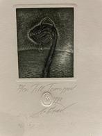 M. Gruev-Bulgarije - etsje van bloem, Antiek en Kunst, Kunst | Etsen en Gravures, Ophalen of Verzenden