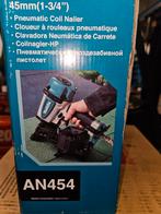 Makita AN454 Pneumatische Coil Nailer - Dak Tacker, Ophalen of Verzenden, Gebruikt