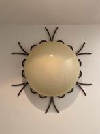 Art Deco Plafonnière/Wandlamp - Mid-Century, Huis en Inrichting, Lampen | Wandlampen, Ophalen of Verzenden, Glas, Art Deco