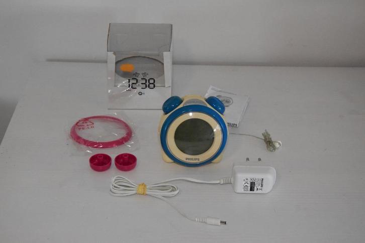 Philips digitale kinder wekker met voeding, Witgoed en Apparatuur, Wekkers, Gebruikt, Digitaal, Ophalen of Verzenden