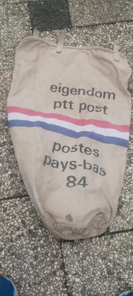 Vintage PTT Post Tas - Eigendom PTT Post, Verzamelen, Spoorwegen en Tramwegen, Gebruikt, Overige soorten, Tas of Koffer, Ophalen of Verzenden