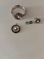 Zgan echt zilver armband hanger oorbellen en ring merk JEH, Sieraden, Tassen en Uiterlijk, Ophalen of Verzenden, Zo goed als nieuw