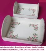 dienbladen set, Hollandse volksschilderkunst, Ophalen of Verzenden