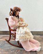 Sandra Kuck Pop Lullaby Baby Schommelstoel 36 cm 1989, Verzamelen, Ophalen of Verzenden, Zo goed als nieuw, Pop