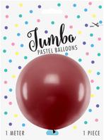 Jumbo Ballon - Bordeaux Rood - 1mtr, Ophalen of Verzenden, Nieuw, Versiering, Overige